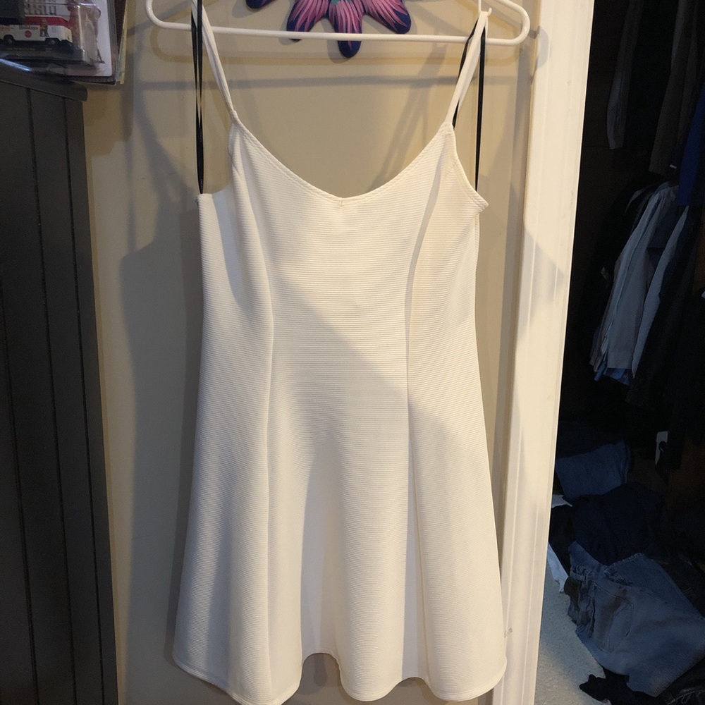 White mini dress